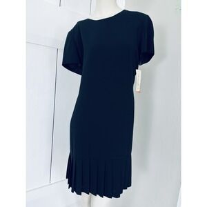 Vintage 90s Liz Claiborne Black Dress Womens Size 14P Business NWT New! NOS